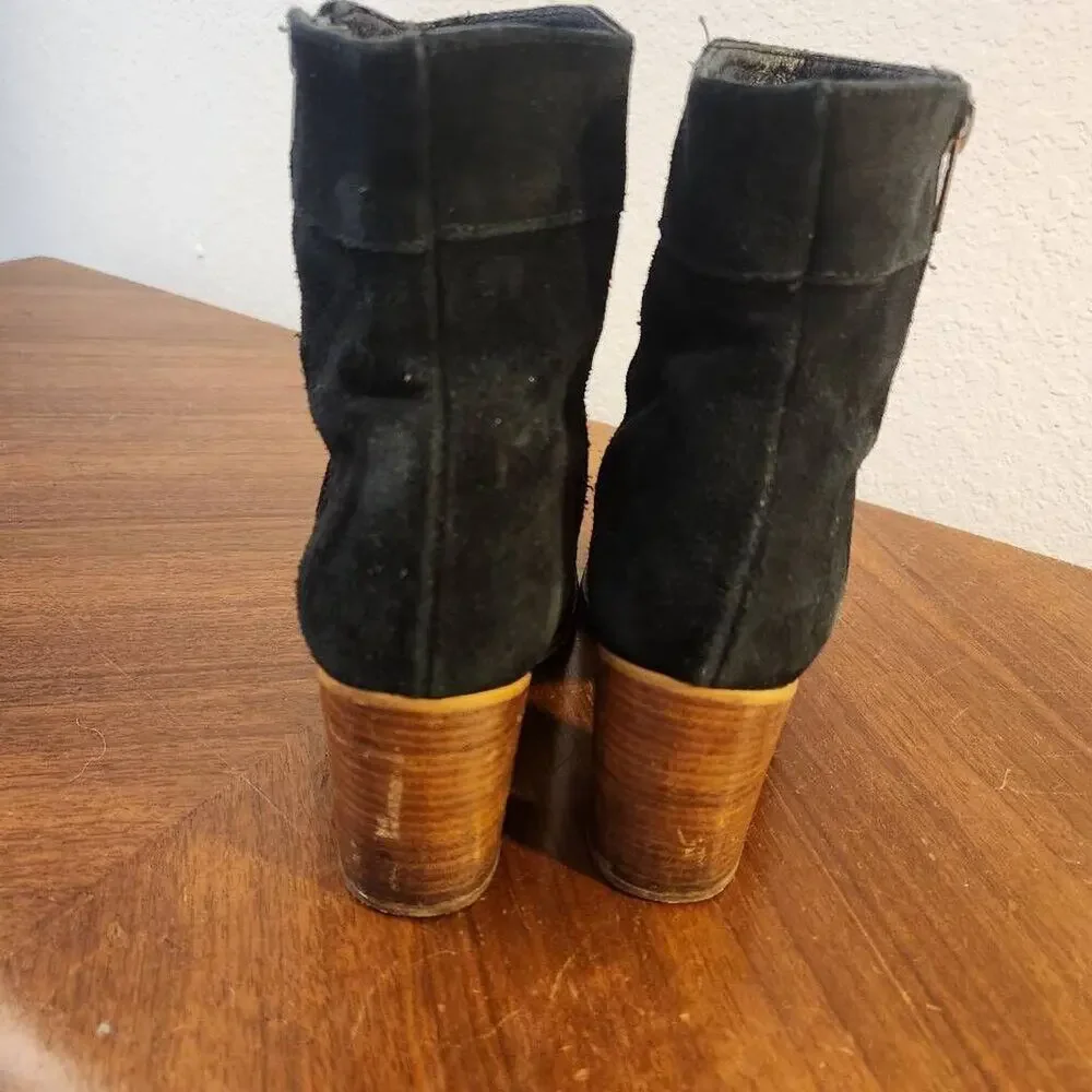 House of Harlow 1960 Spain Suede Leather Booties Size 8.5